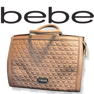 BEBE Gorgeous Deaigner Quilted Tote Style Handbag Purse